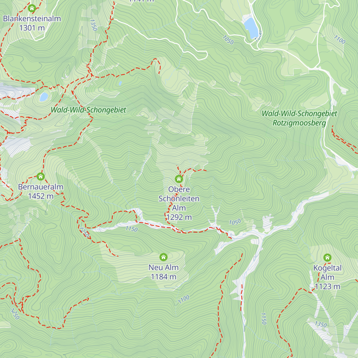 Obere Schönleiten Alm map