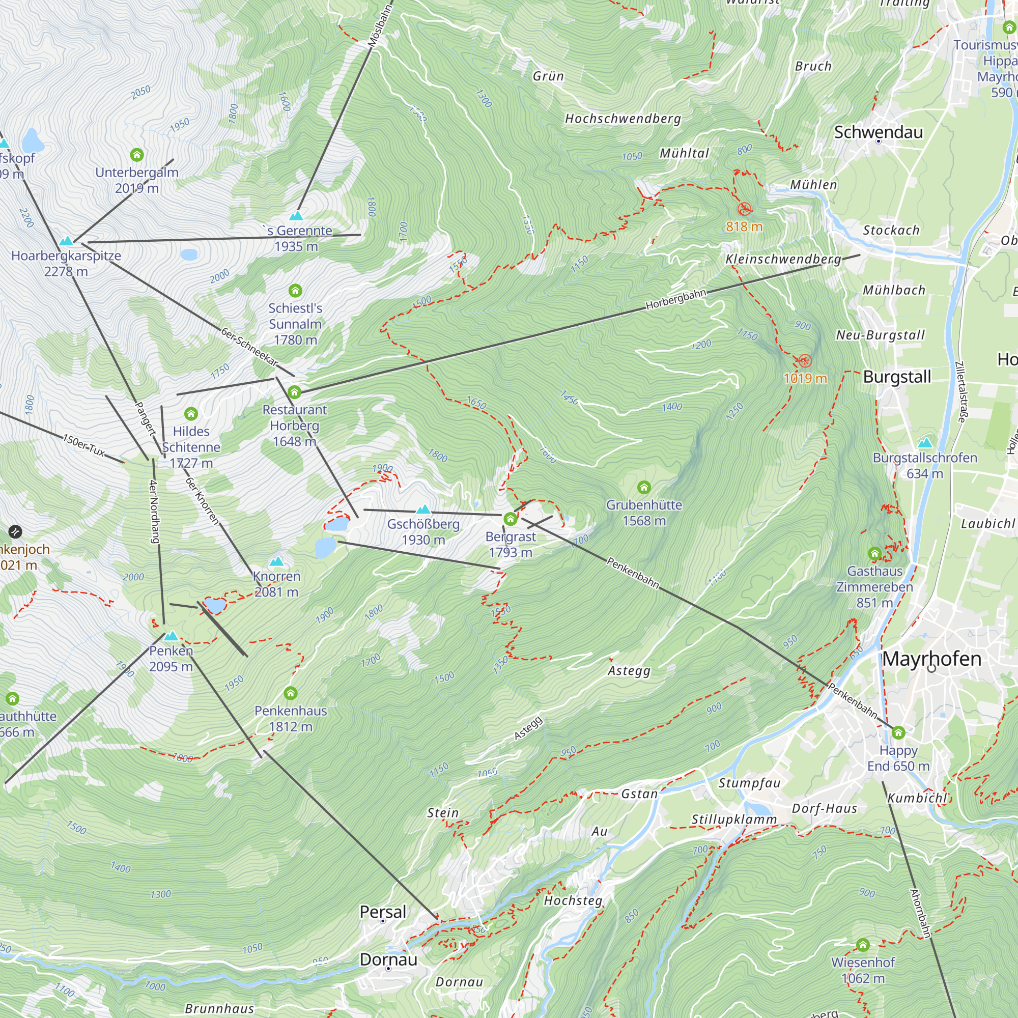 Stieralm Penken map
