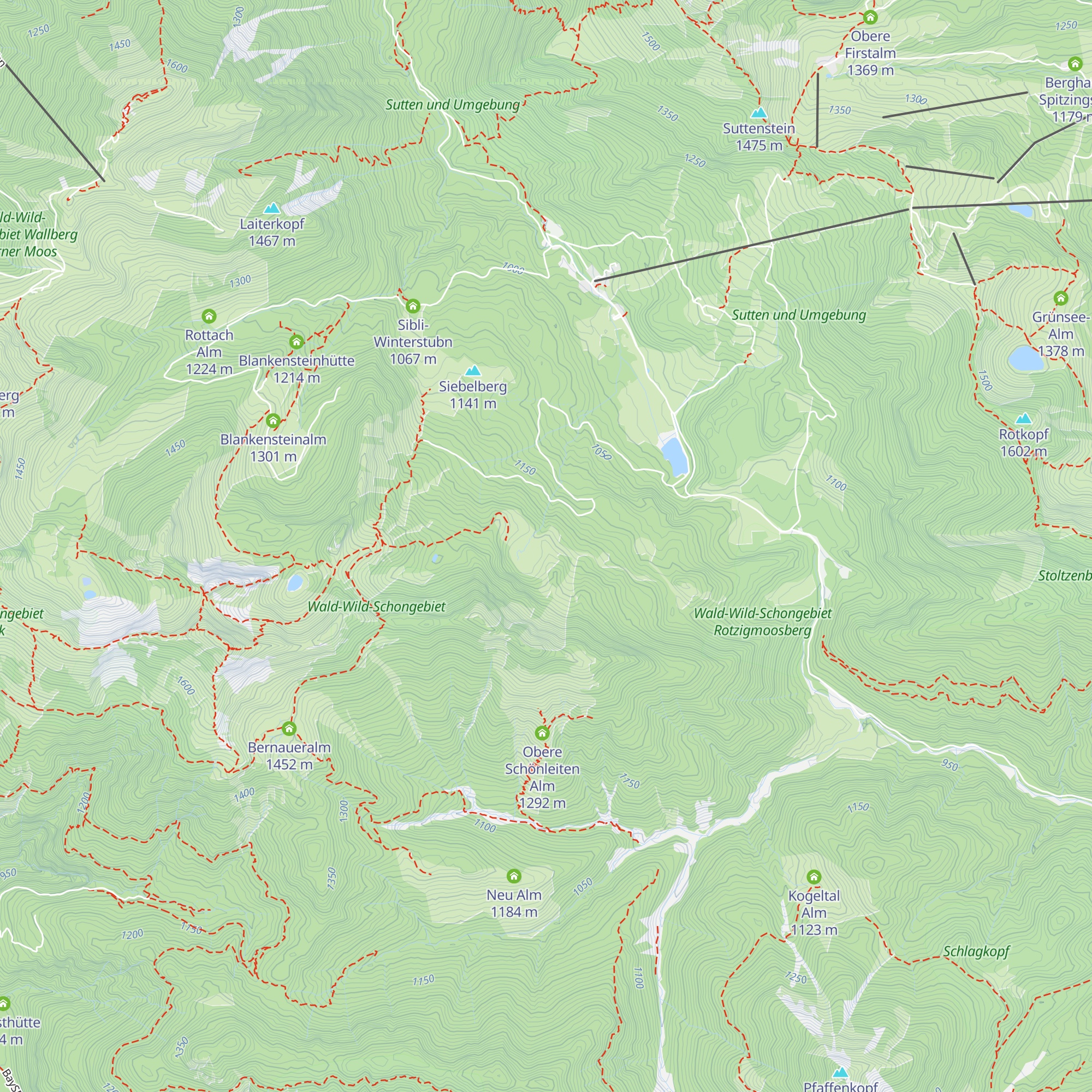 Lahner Alm map