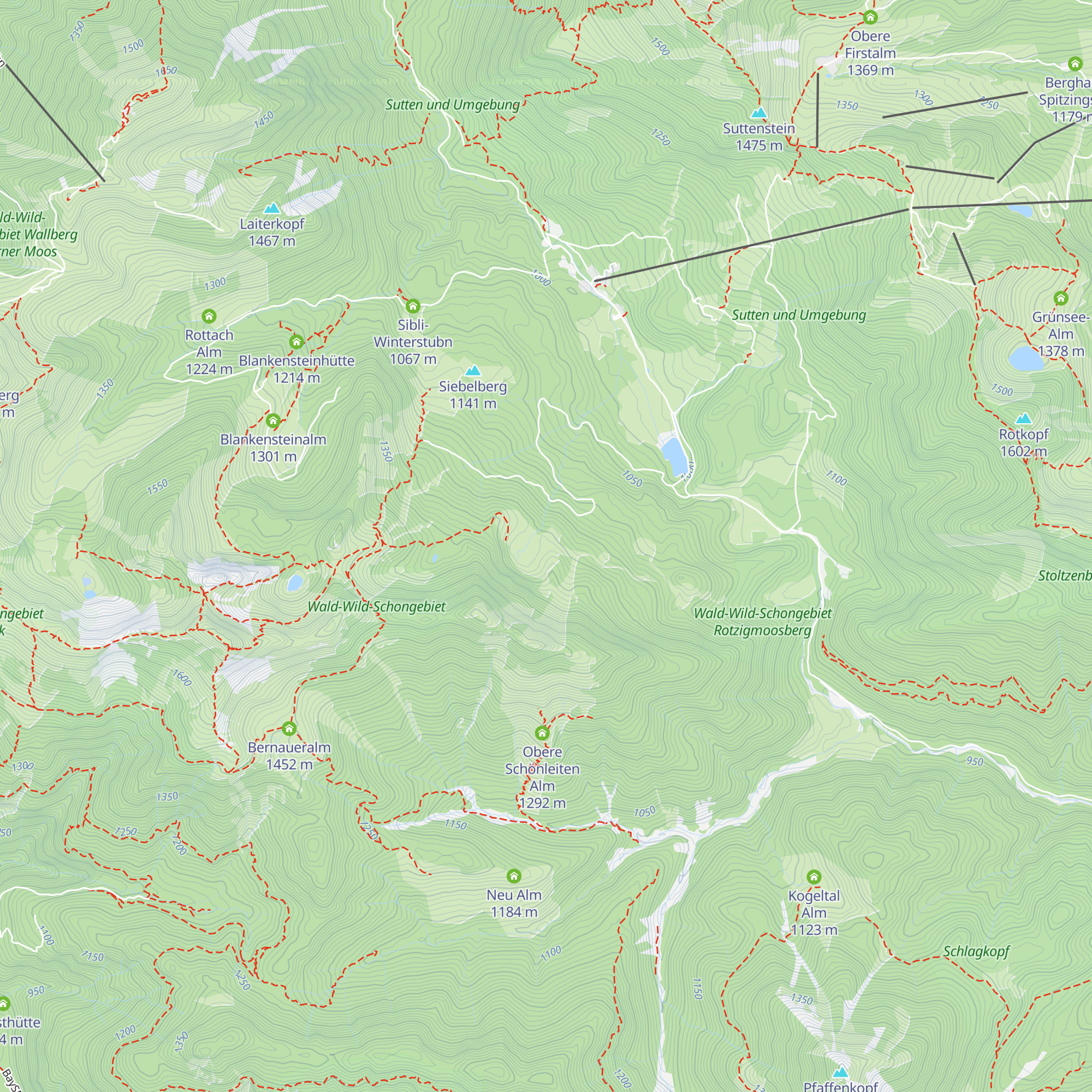 Lahner Alm map
