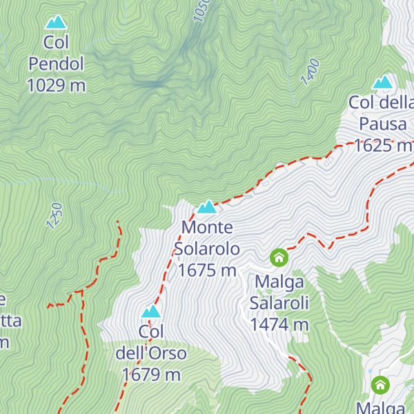 Map of Monte Solarolo