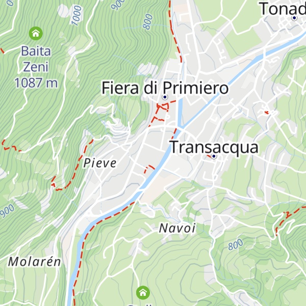 Map of Azienda per il turismo San Martino Di Castrozza