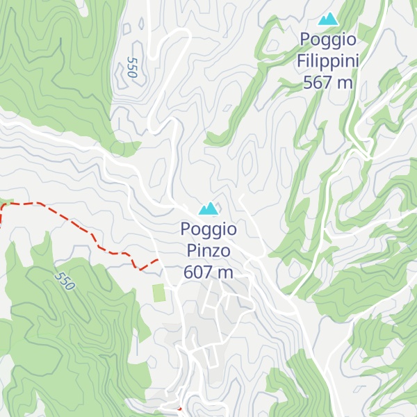 Map of Poggio Pinzo