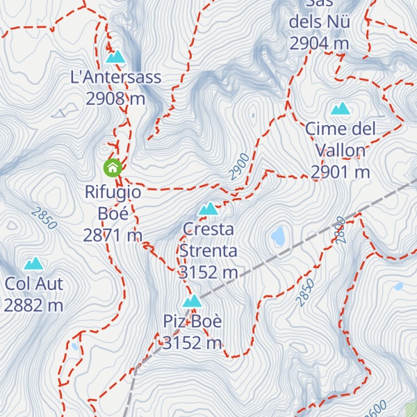Map of Cresta Strenta