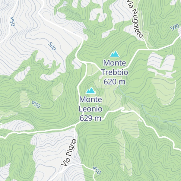 Map of Monte Leonio
