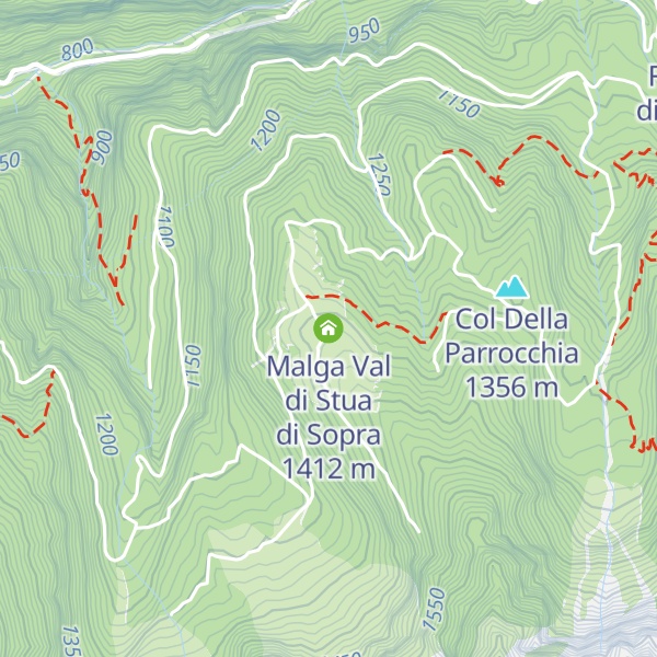Map of Malga Val di Stua di Sopra