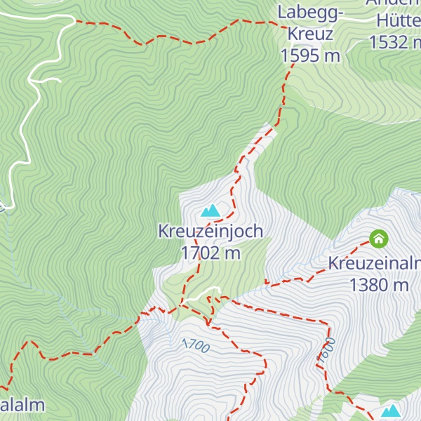 Map of Kreuzeinjoch