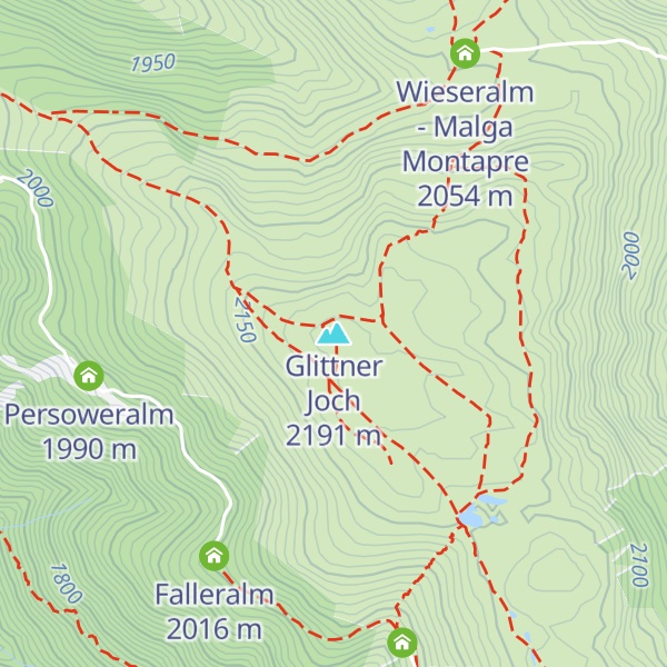 Map of Glittner Joch