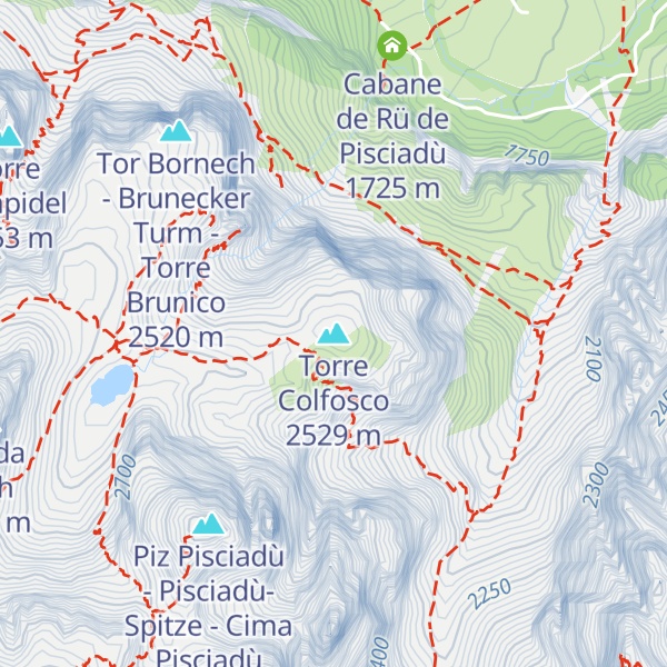 Map of Torre Colfosco