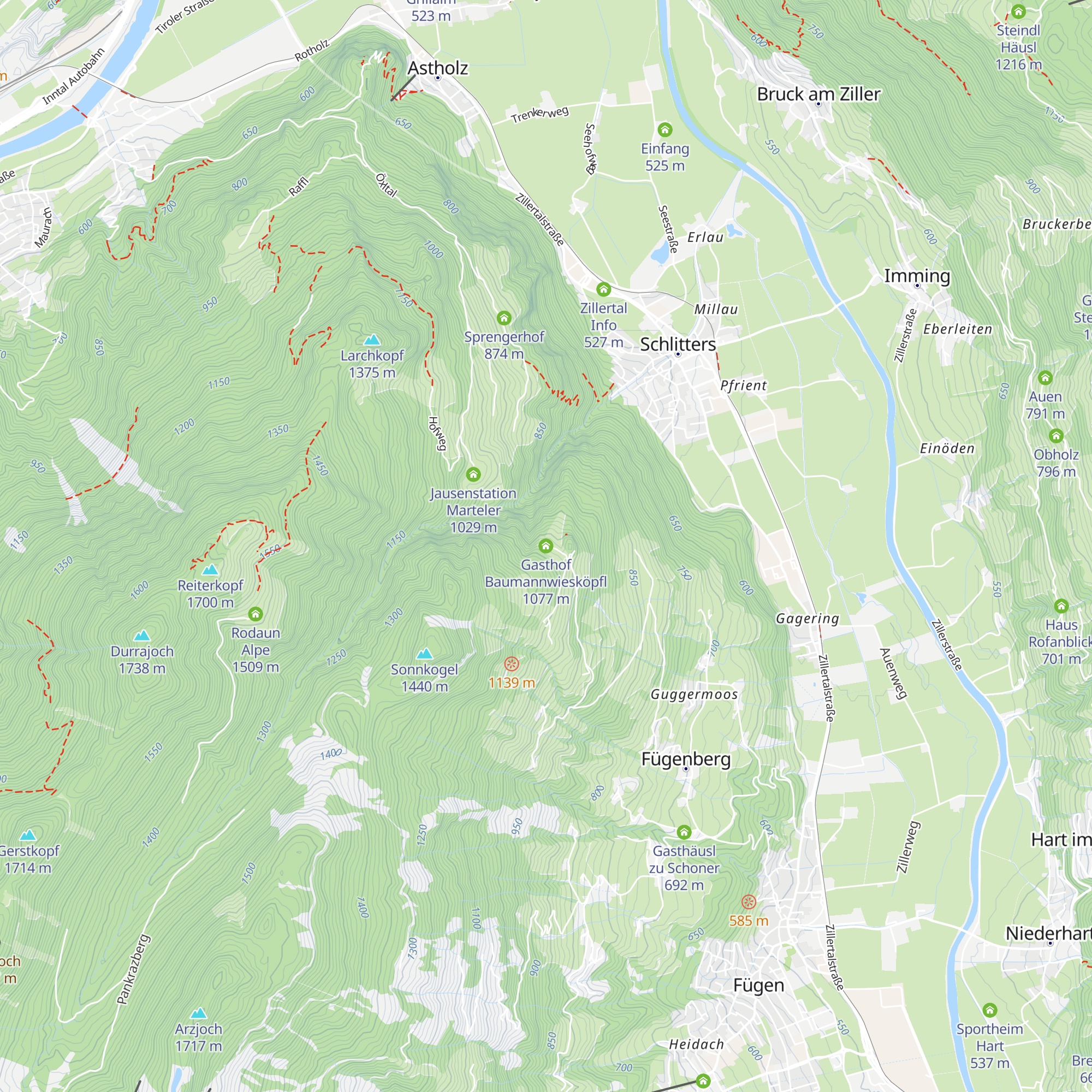 Gasthof Baumannwiesköpfl map