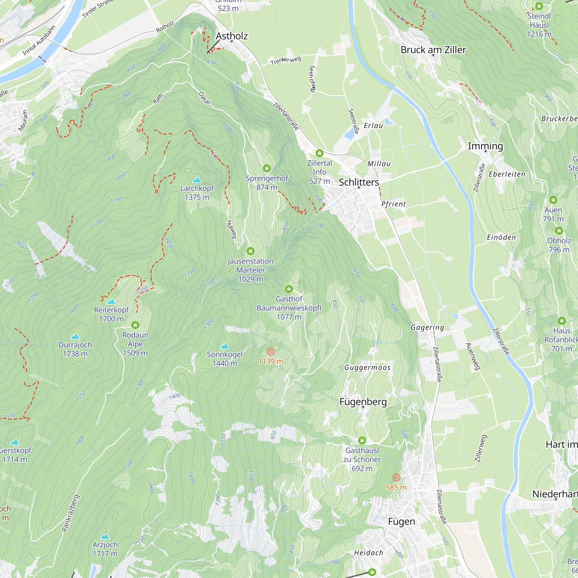 Gasthof Baumannwiesköpfl map