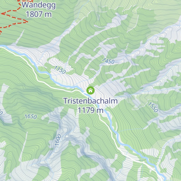 Map of Tristenbachalm