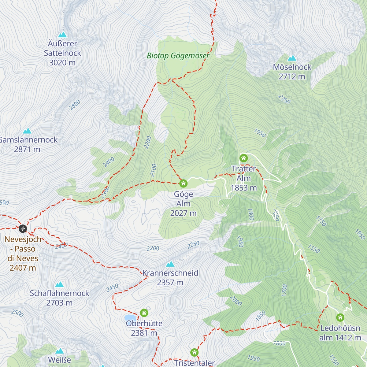 Göge Alm map