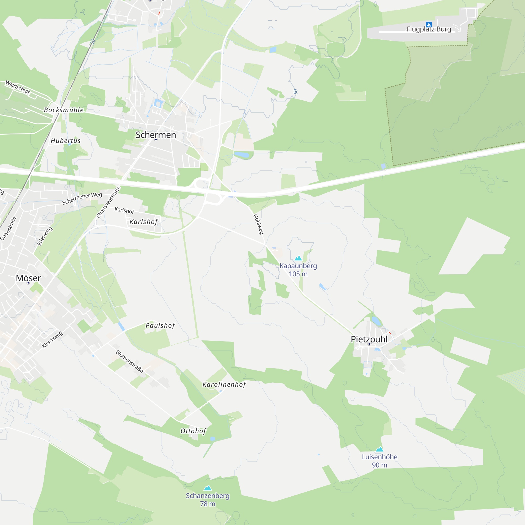 Schutzhütte Kapaunenberg map