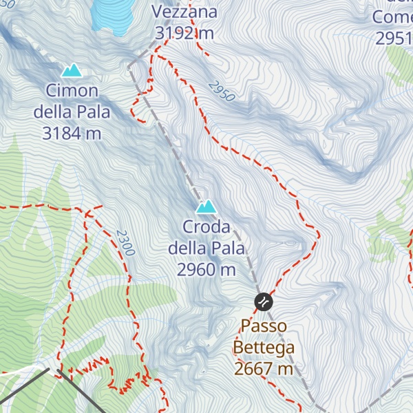 Map of Croda della Pala