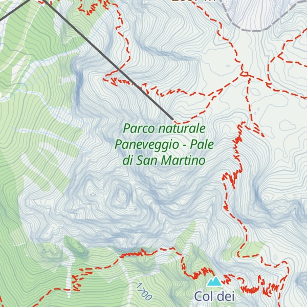 Map of Cima della Rosetta