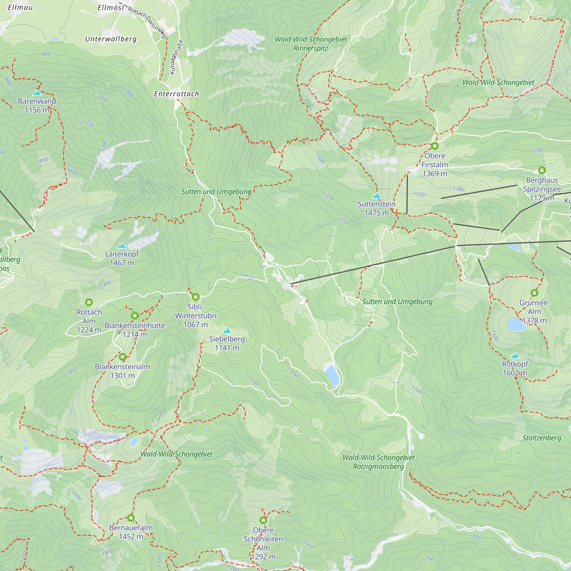Wildbachhütte map