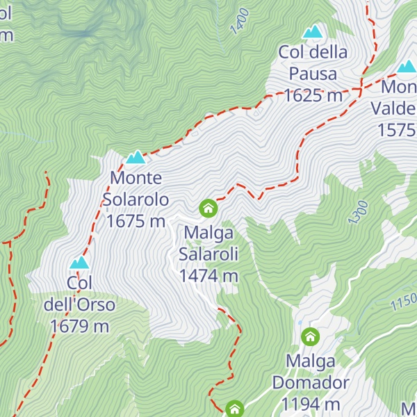 Map of Malga Salaroli