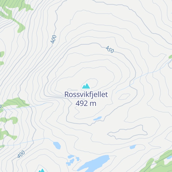 Map of Rossvikfjellet
