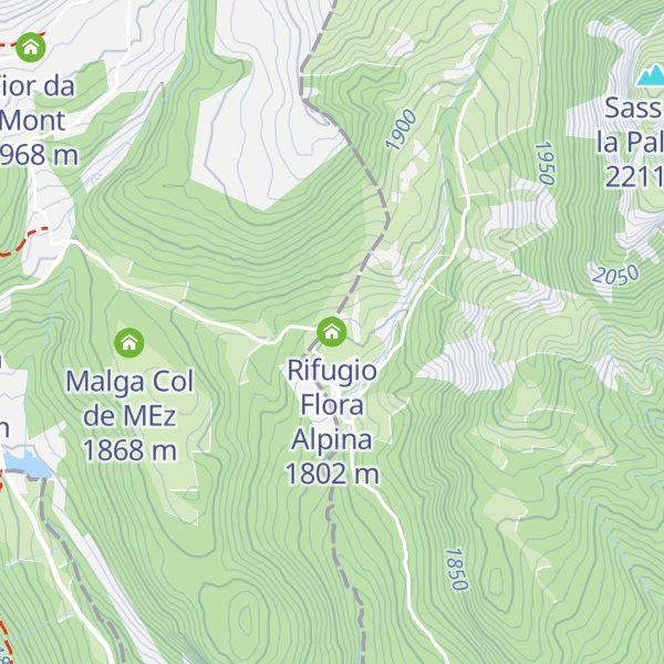Map of Rifugio Flora Alpina