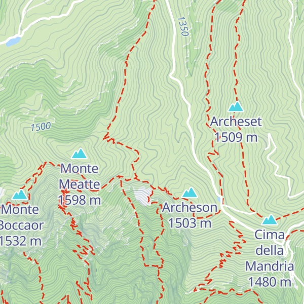 Map of Malga Archeson