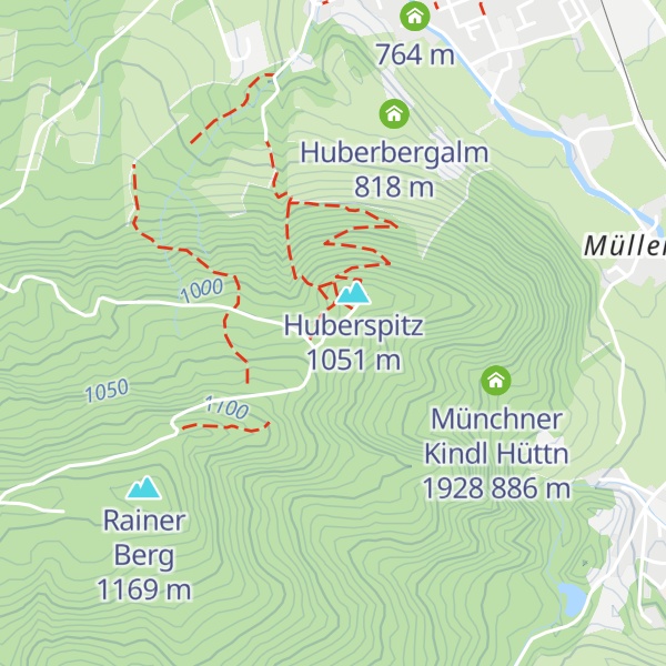 Map of Almbad Huberspitz