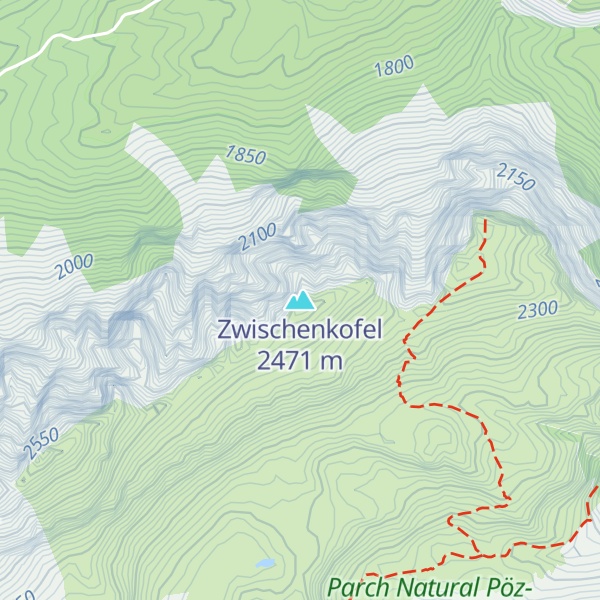 Map of Zwischenkofel