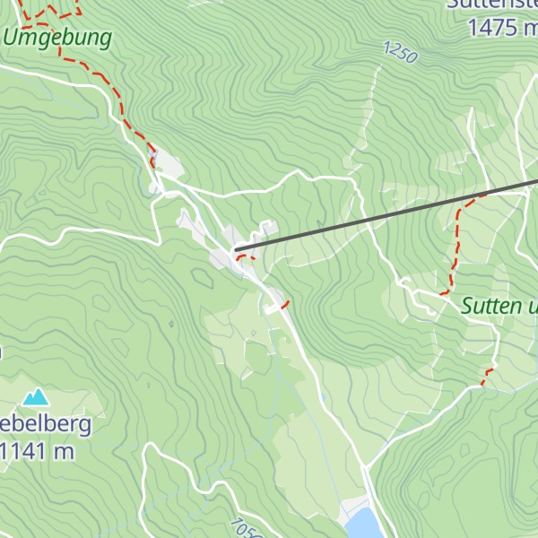 Map of Bergwacht Diensthütte Sutten Tal