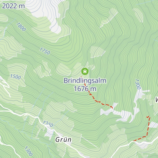 Map of Brindling Alm