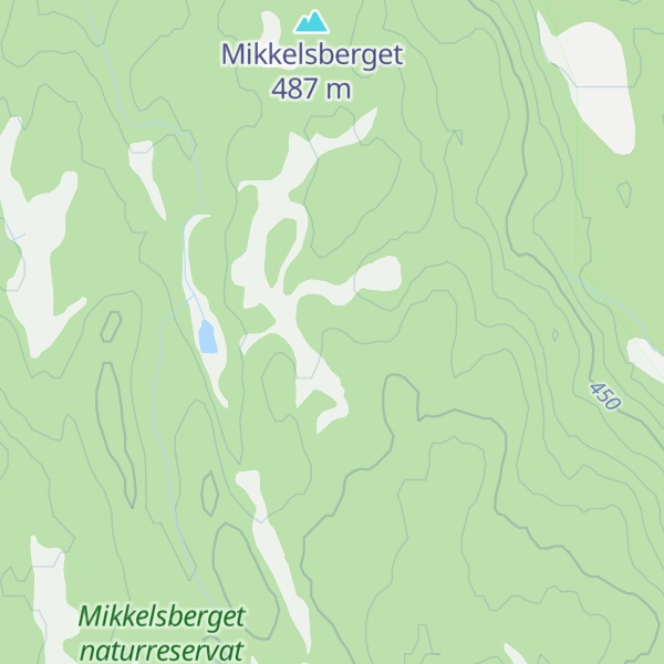 Map of Skihytta Mikkelsberget