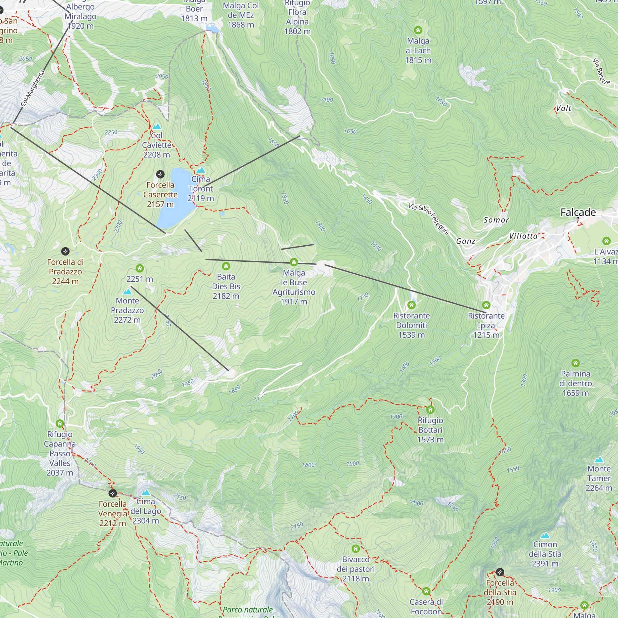 Rifugio Caviazza map