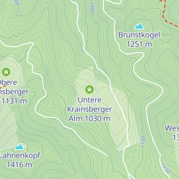 Map of Untere Krainsberger Alm