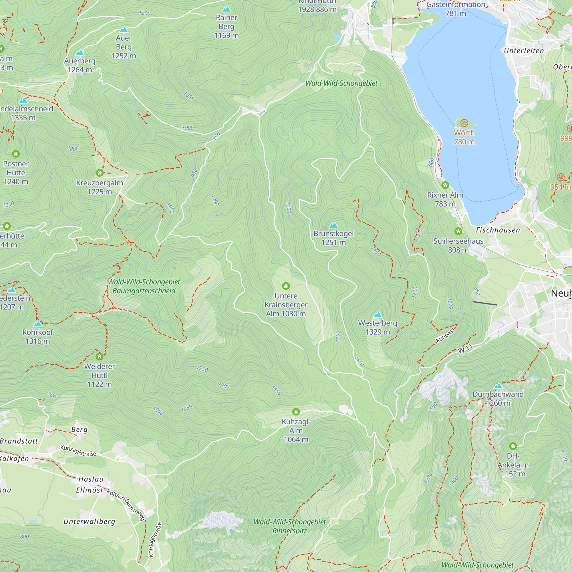 Untere Krainsberger Alm map