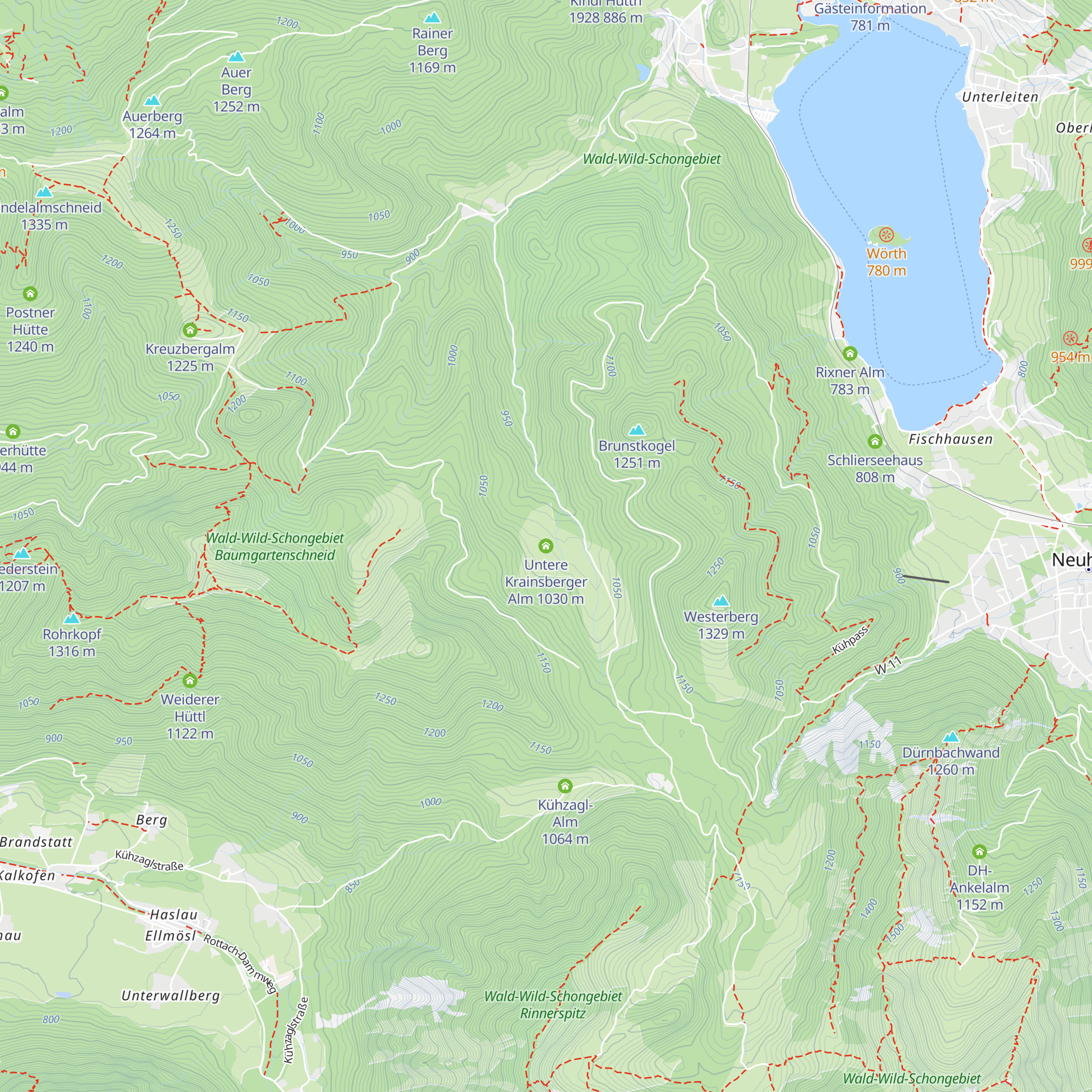 Untere Krainsberger Alm map