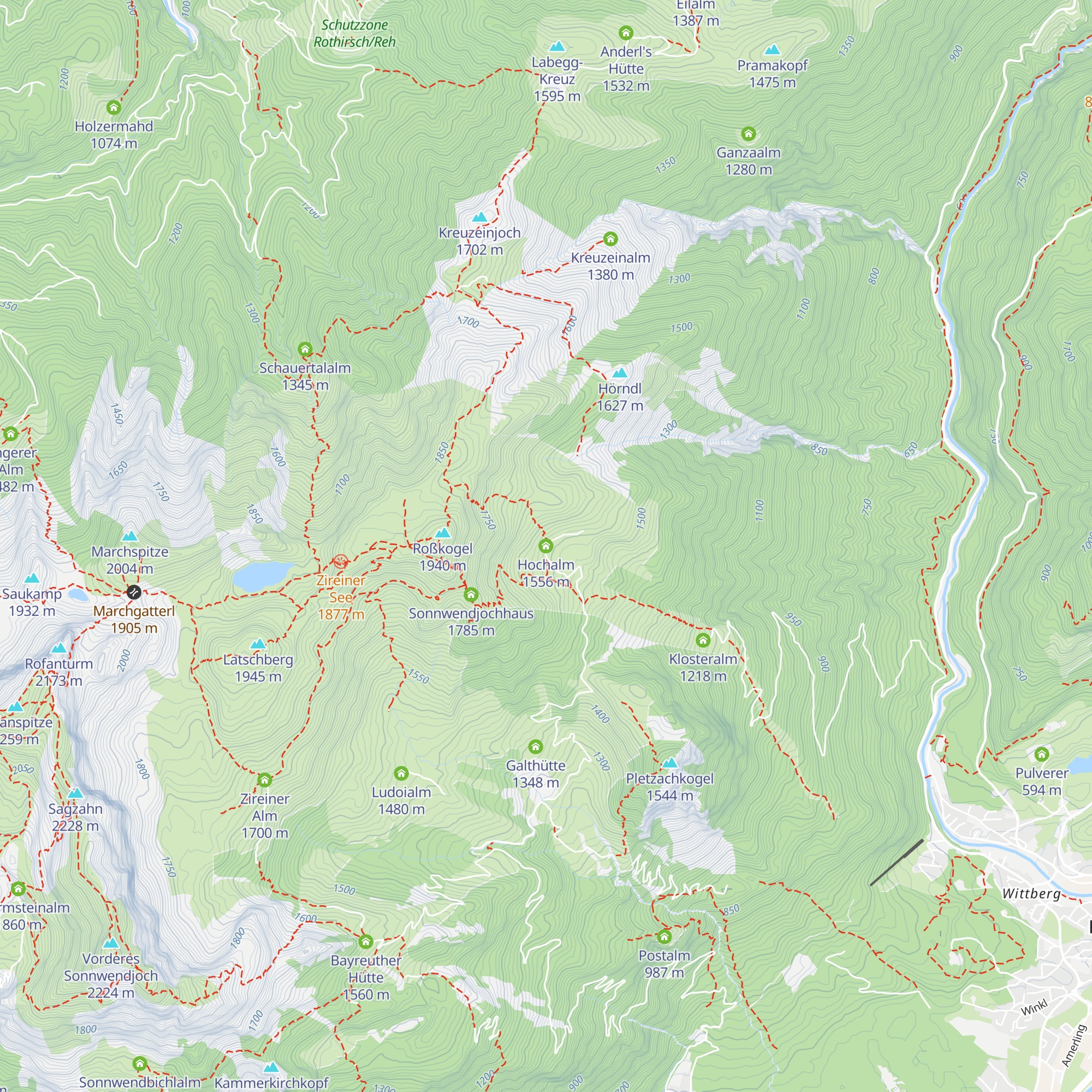 Hochalm map