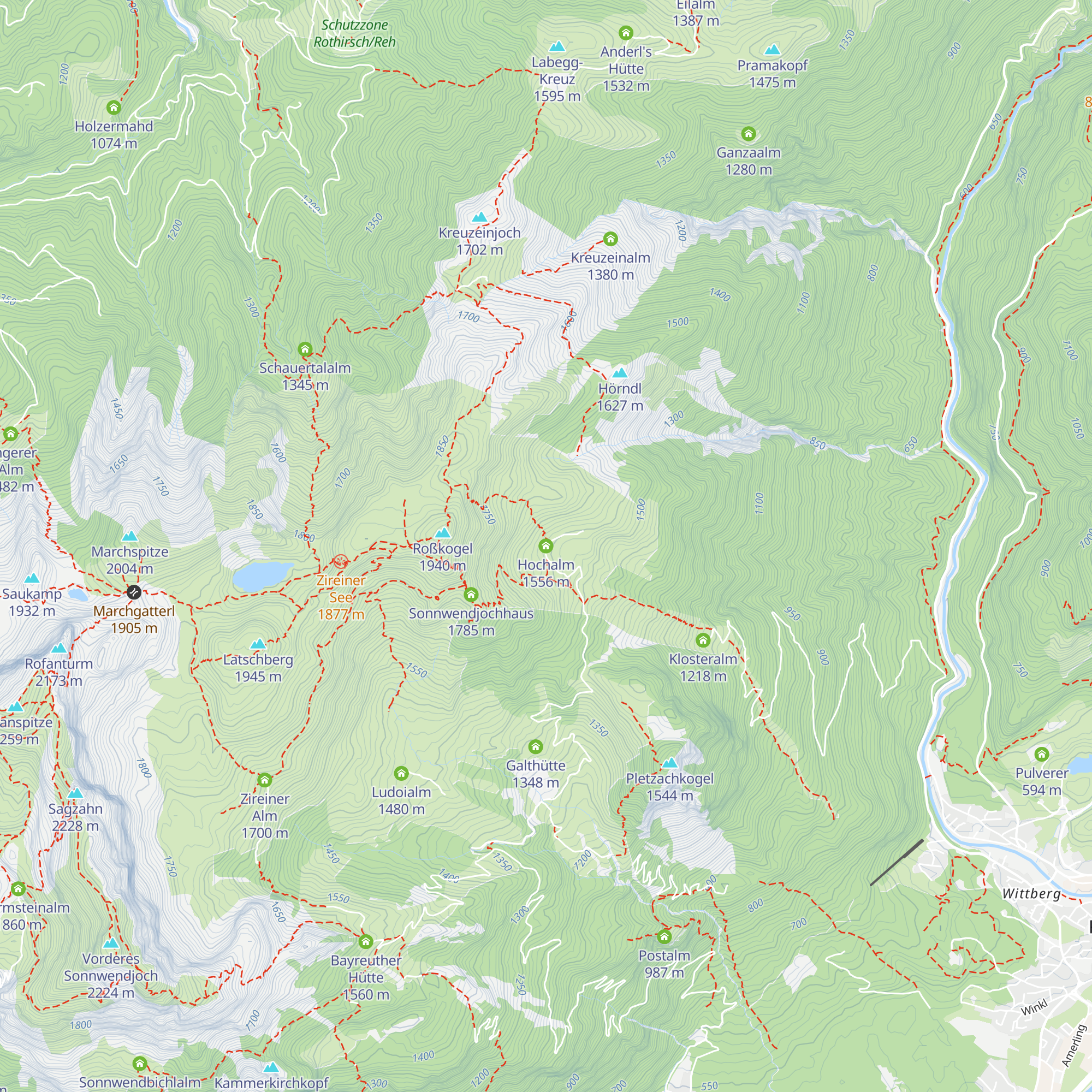Hochalm map
