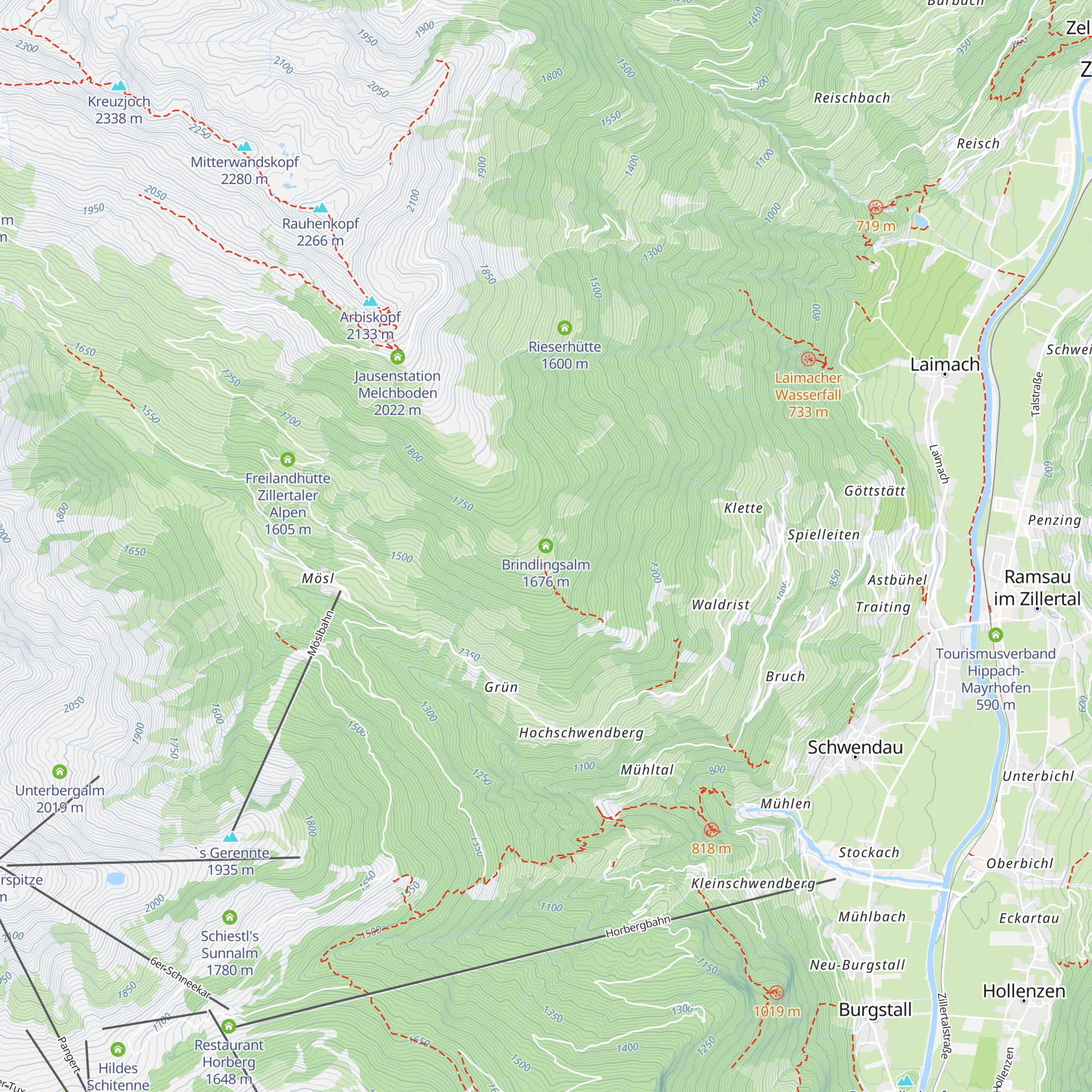 Brindlingsalm map