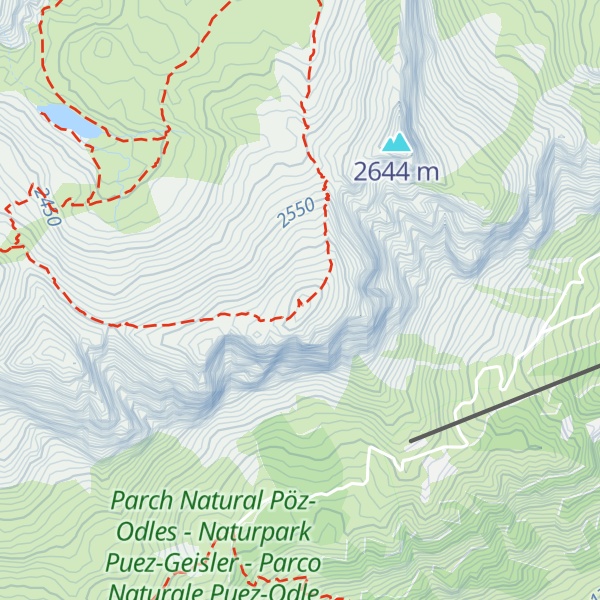 Map of Sass da Ciampac
