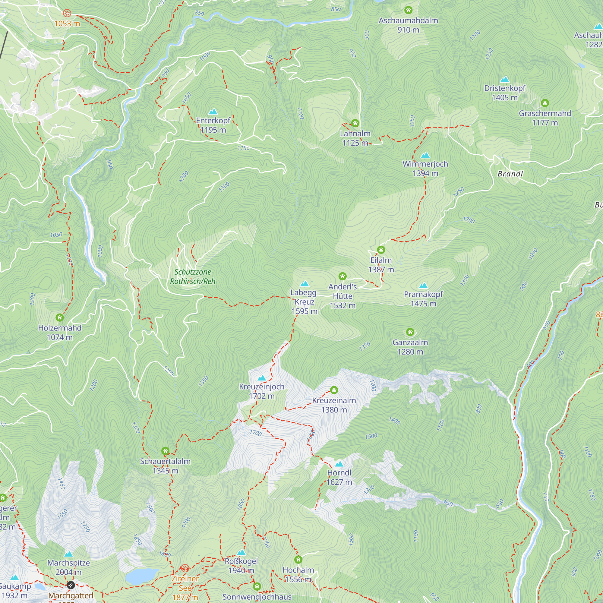 Labegg Alm map