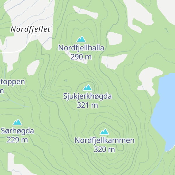 Map of Sjukjerkhøgda