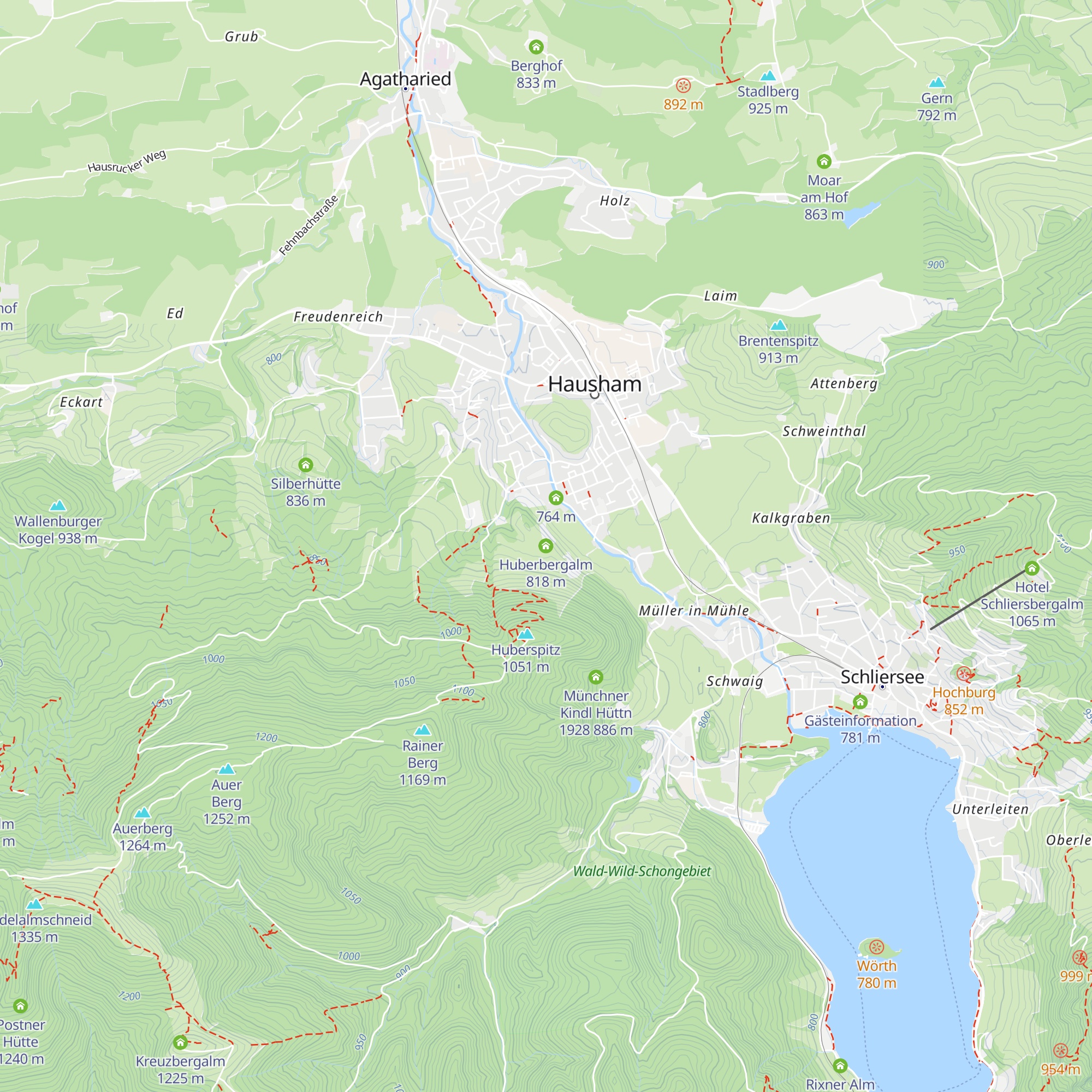 Huberbergalm map