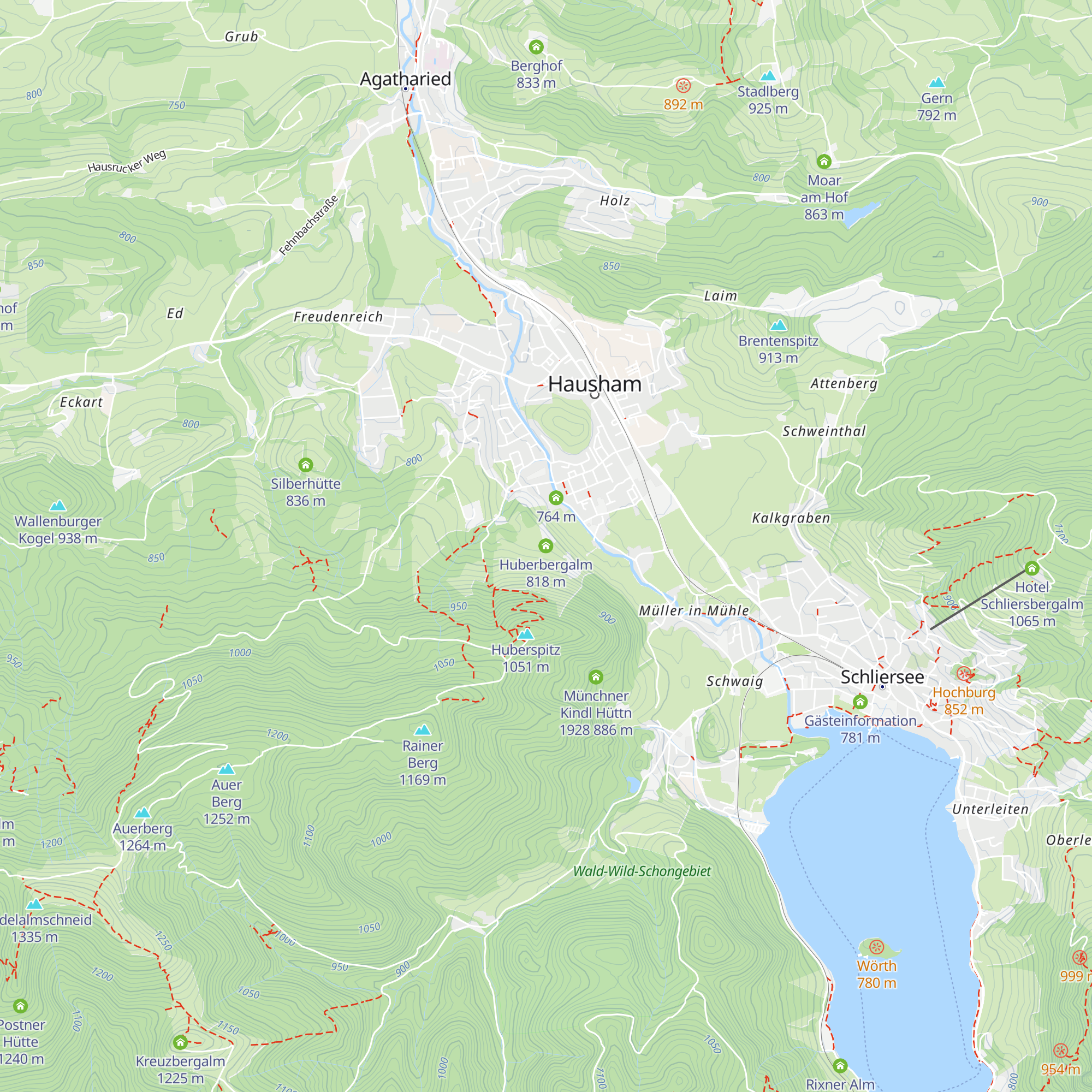 Huberbergalm map