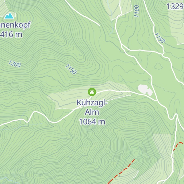 Map of Kühzagl-Alm