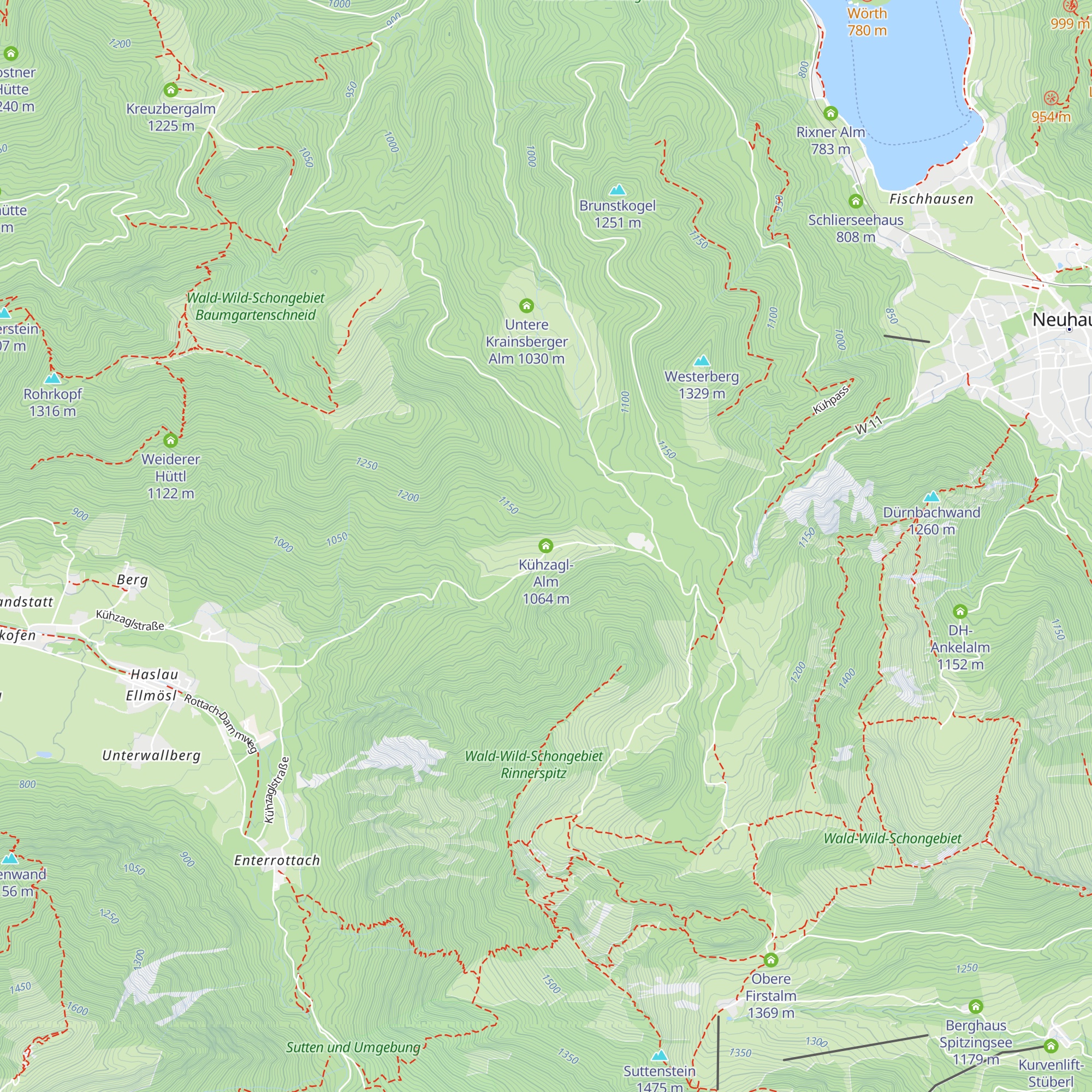 Kühzagl-Alm map