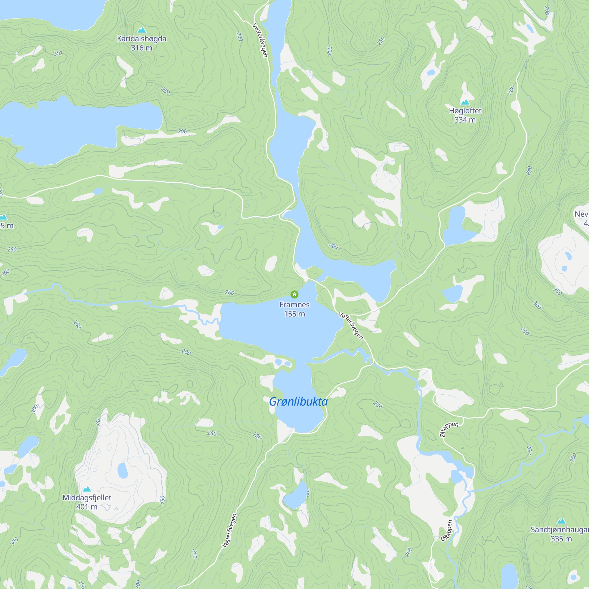 Framnes map