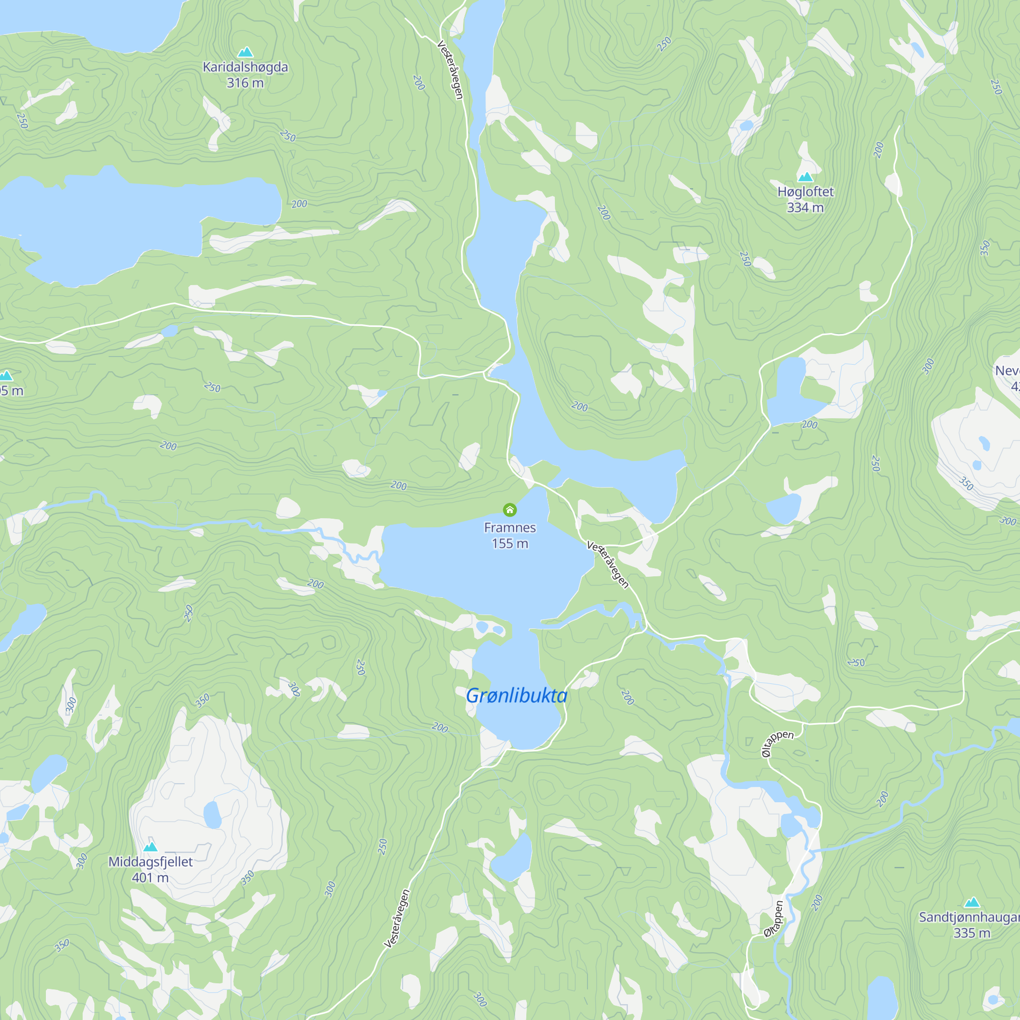 Framnes map