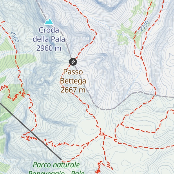 Map of Cima Corona