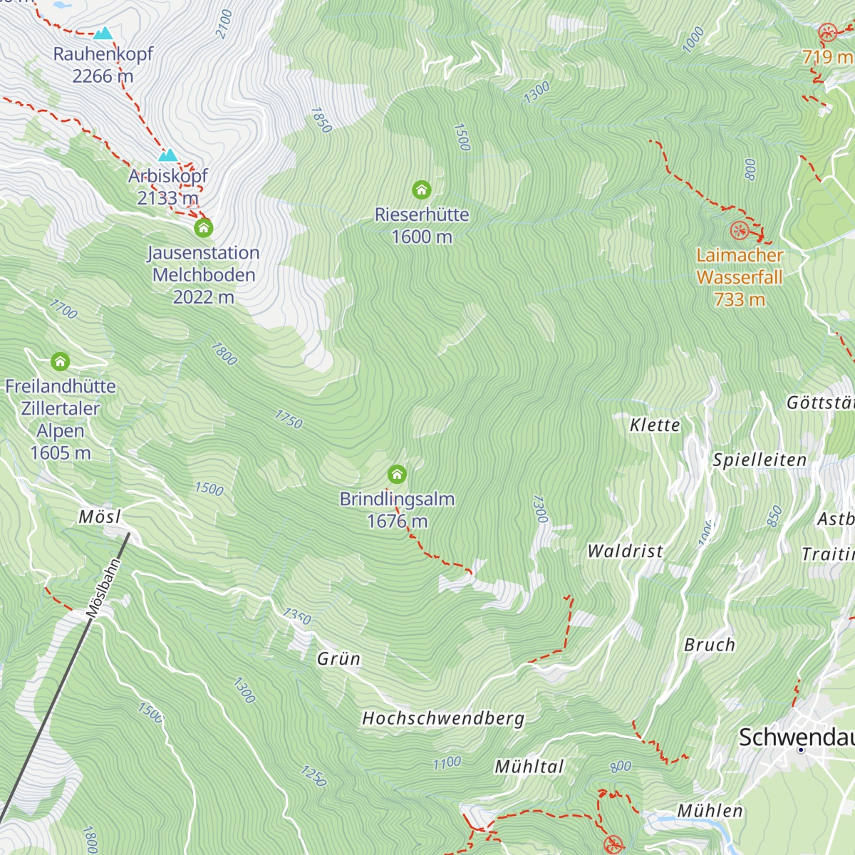 Nasenalm map