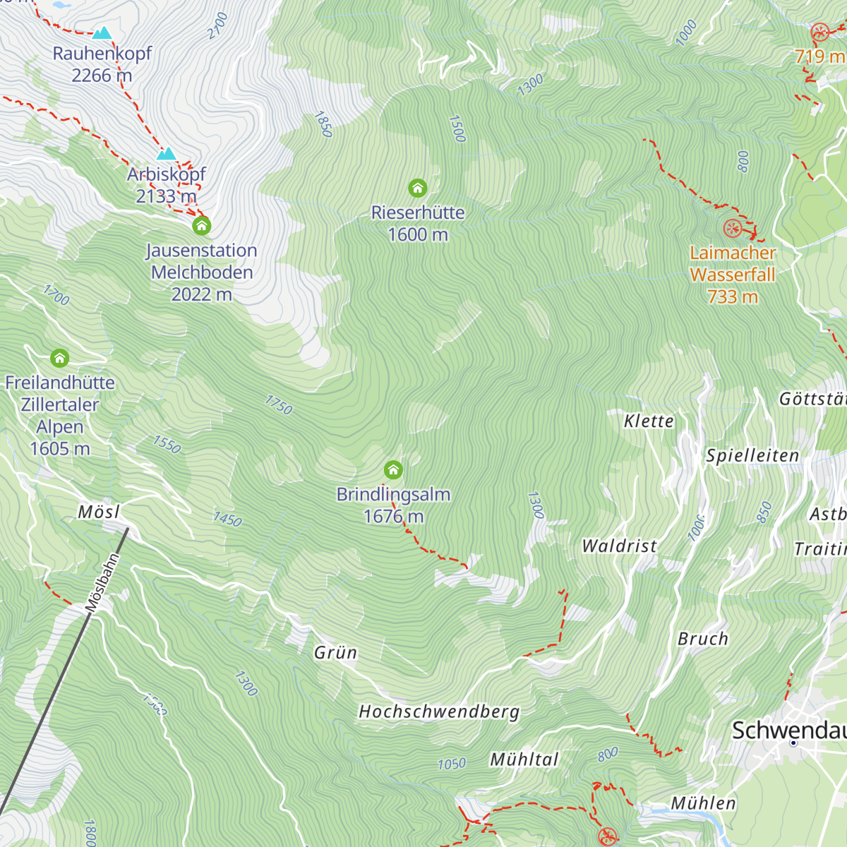 Nasenalm map