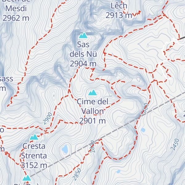 Map of Cime del Vallon